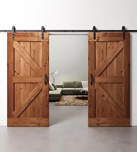 Dubbele Loftdeuren Steigerhout Vintage Bruin