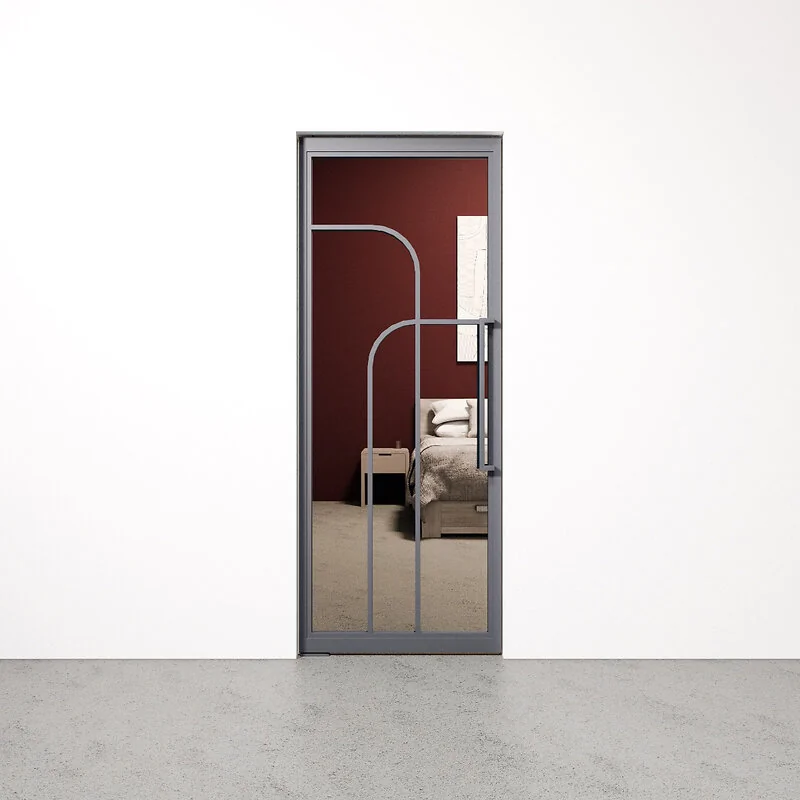 Taatsdeur Double Arc ijzergrijs