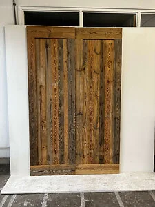 Outlet: Vouwdeuren set Barnwood bruin 75 x 240 cm