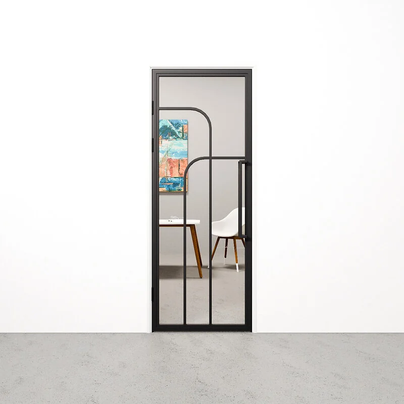 Binnendeur Double Arc zwart 